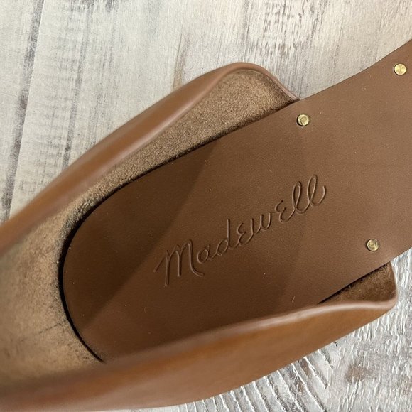 Madewell Thea Sandals Leather Flats Open Toe Shoes - Picture 7 of 9